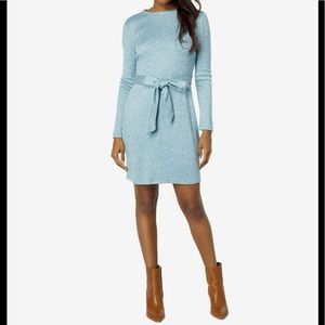 Heather blue sweater dress